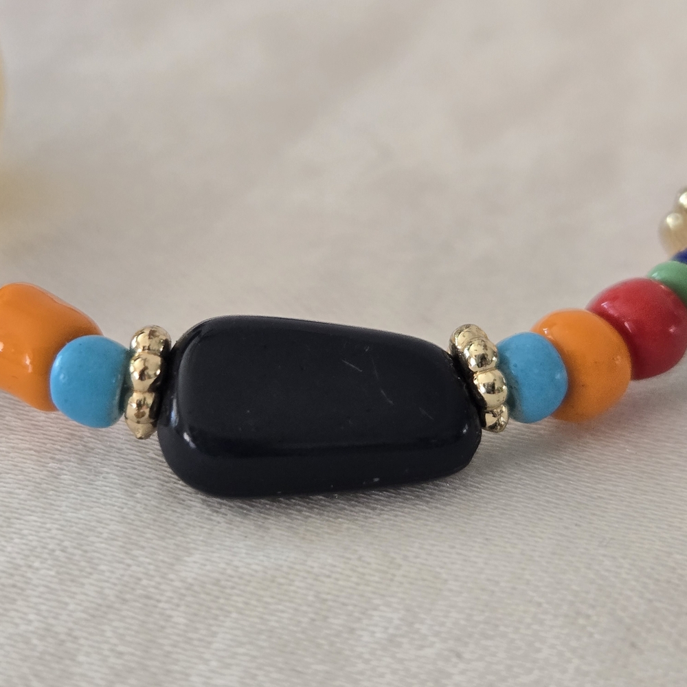 Murano Multicolor Beaded Bracelet - Picture 8 of 10